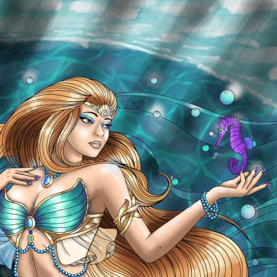 Mermaid | Matheus | Digital Drawing | PENUP