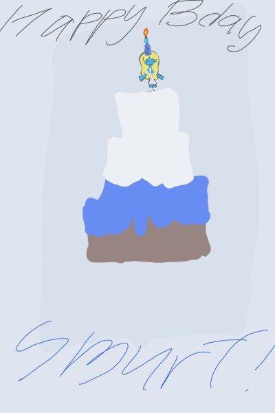 Happy Birthday Smurf! | bowie | Digital Drawing | PENUP