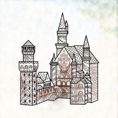 The Fog and the Castle...... | Trish | Digital Drawing | PENUP