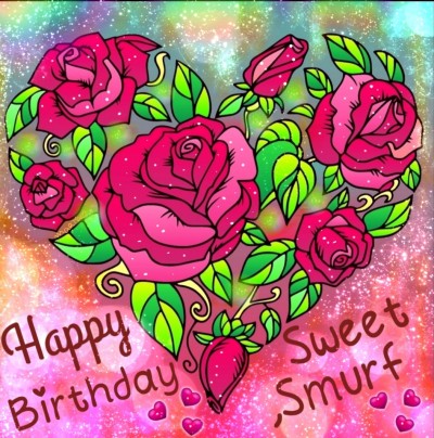 Happy Birthday my sweet smurf ♡ | _Marta_ | Digital Drawing | PENUP