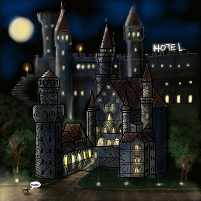 ☆CASTLE HOTEL☆ | z3dmax | Digital Drawing | PENUP