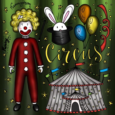 Circus | JammyC | Digital Drawing | PENUP