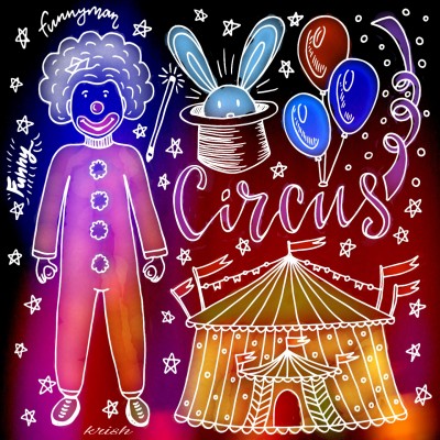 Colourful Circus ♡♡♡ | krish | Digital Drawing | PENUP