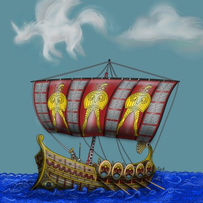 Vikings Cruising | LisaBme | Digital Drawing | PENUP