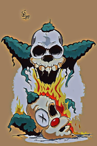 Krusty The Clown Horror | xDoomedEar | Digital Drawing | PENUP