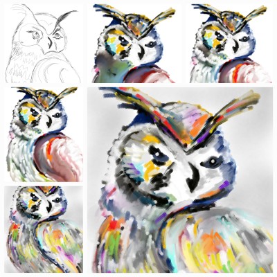 owl challenge | FiXi | Digital Drawing | PENUP