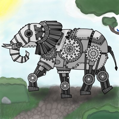 ☆mecha elephant☆ | Zenovia | Digital Drawing | PENUP