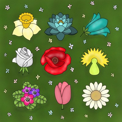field of flowers | Zenovia | Digital Drawing | PENUP