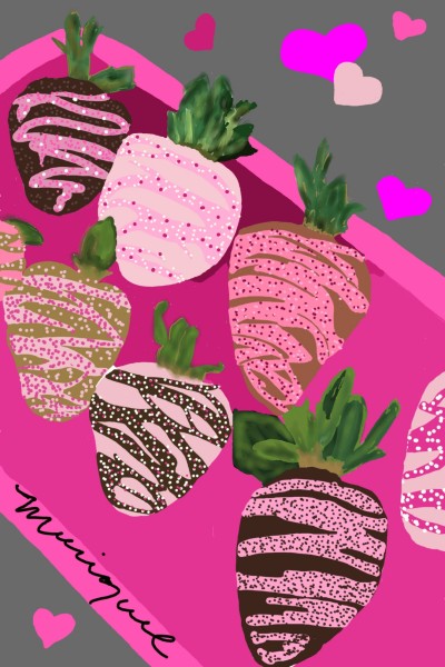 Chocolate- Strawberries | Monique | Digital Drawing | PENUP