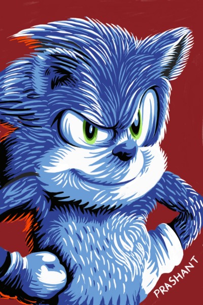 Sonic the Hedgehog!! | Prashant | Digital Drawing | PENUP