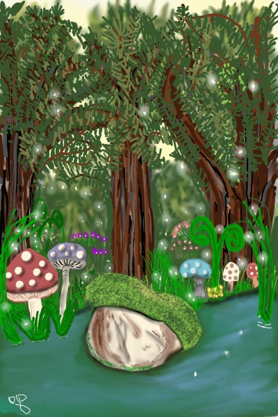 Secret Place in the forest | Jules | Digital Drawing | PENUP