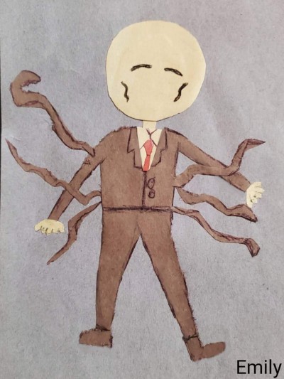 Slenderman out of construction paper | Emily | Digital Drawing | PENUP