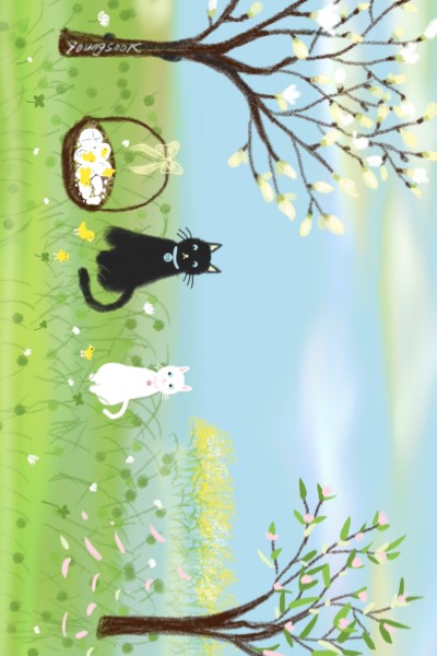 8.병아리와 야옹이 2 Chick and cat
"A chick hatch" | youngsook | Digital Drawing | PENUP