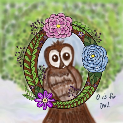 O is for owl | kajunlynn | Digital Drawing | PENUP