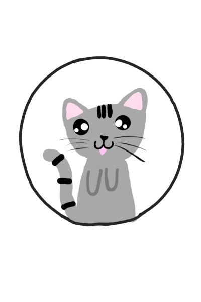 프로필용 고양이  | min | Digital Drawing | PENUP