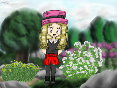 [P. C.] Serena with Plants | WV-Cumoushall | Digital Drawing | PENUP