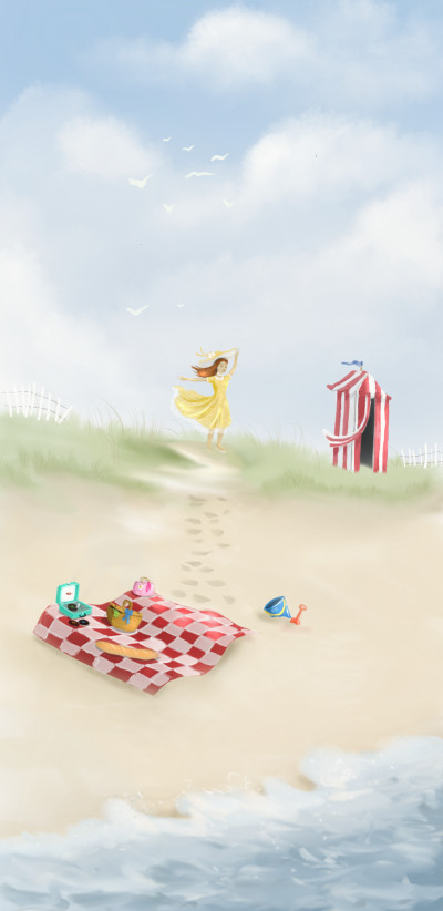 beach breeze  | SPR | Digital Drawing | PENUP