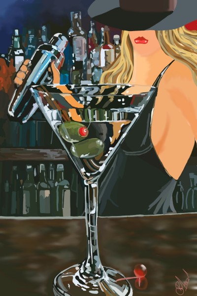Martini - Shaken not stirred! | SummerKaz | Digital Drawing | PENUP