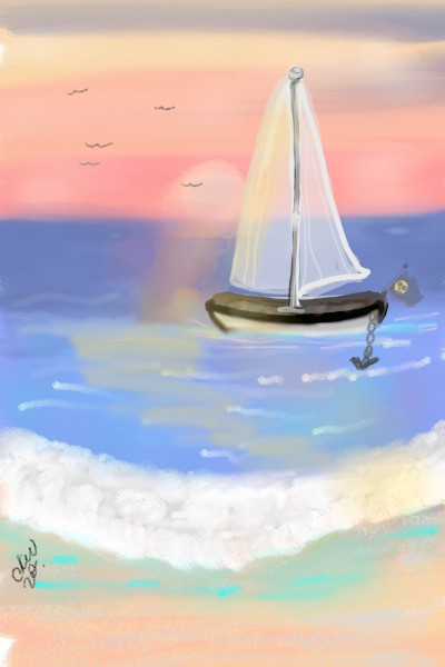 sailing  | Daisy-C.K.W. | Digital Drawing | PENUP