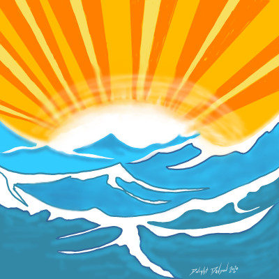 Sunset at sea | Dwight | Digital Drawing | PENUP
