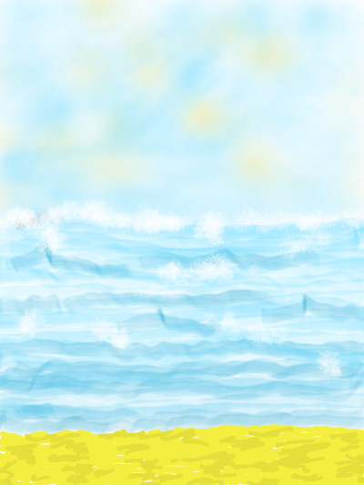 On the beach  | gefer | Digital Drawing | PENUP