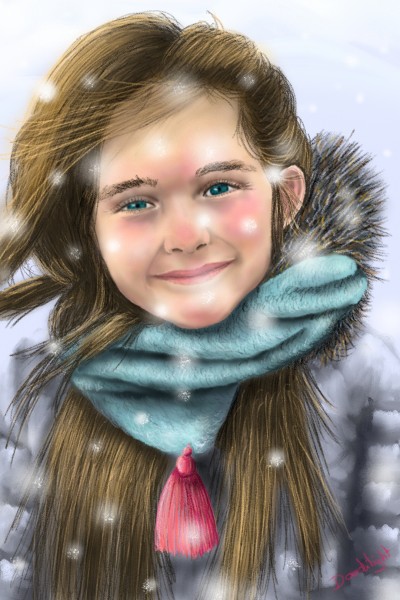 Manon sous la neige | Doodilight | Digital Drawing | PENUP