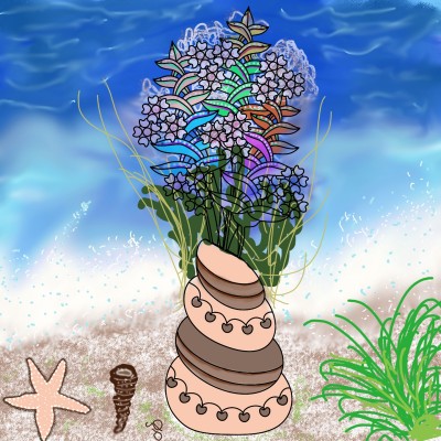 Shells,fish,coral and water!! | Jules | Digital Drawing | PENUP