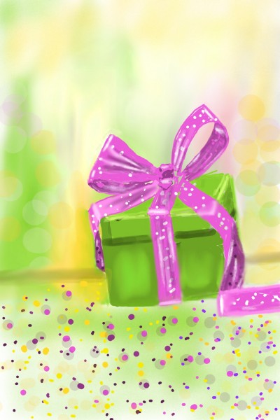 Green pink gift  | Eshraq | Digital Drawing | PENUP