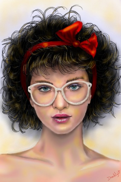 Fille à lunettes  | Doodilight | Digital Drawing | PENUP