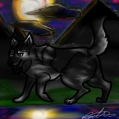 Mountain Wolf | GracexRocket | Digital Drawing | PENUP