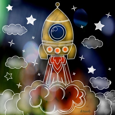 Rocket Launch  | krish | Digital Drawing | PENUP
