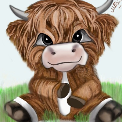 Highlands Calf | Mandralyn | Digital Drawing | PENUP