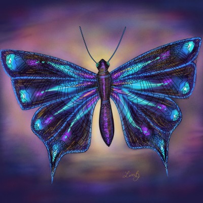 Vibrant Butterfly  | LisaBme | Digital Drawing | PENUP