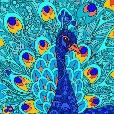 peacock | Diana | Digital Drawing | PENUP