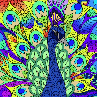 Beautiful Peacock | L-DY | Digital Drawing | PENUP