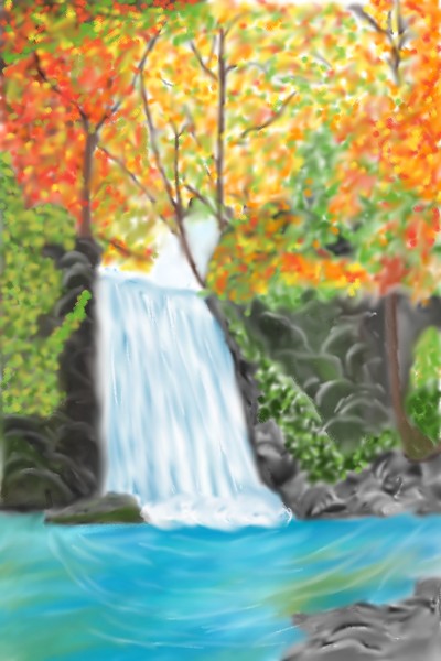 Waterfall | Mark349 | Digital Drawing | PENUP