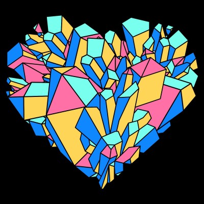 Rainbow heart crystal | Rosellenda | Digital Drawing | PENUP