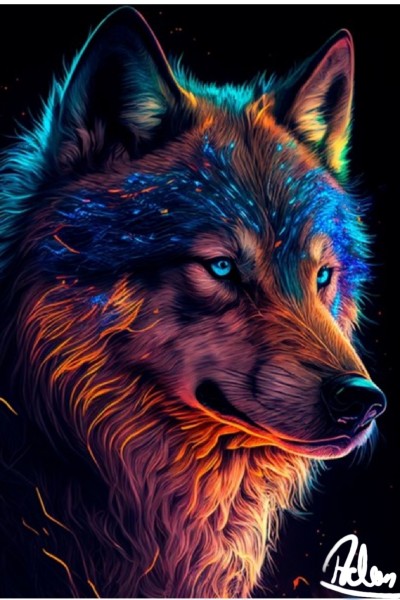 wolf | asmayounus | Digital Drawing | PENUP