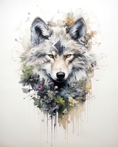 Wolf in Nature | Nivrit | Digital Drawing | PENUP