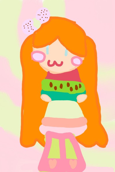 Watermelon Girl | .Watermelon. | Digital Drawing | PENUP