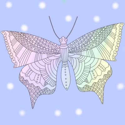 butterfly  | cherry | Digital Drawing | PENUP