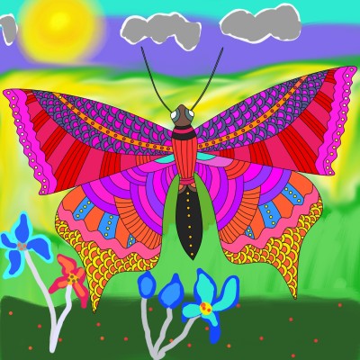 beautiful butterfly | RivinuIdusara | Digital Drawing | PENUP