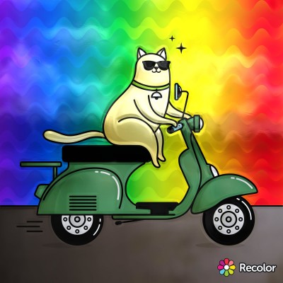 cat just scooting around | Zenovia | Digital Drawing | PENUP