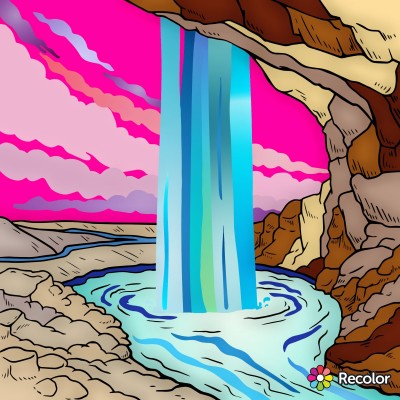 Waterfall | Chrissy | Digital Drawing | PENUP