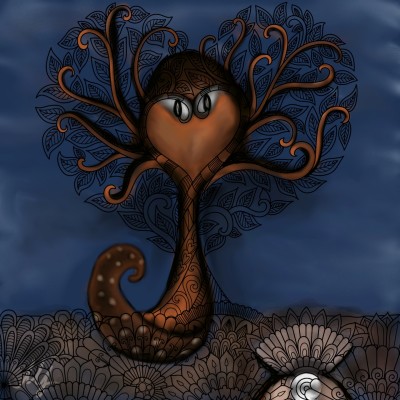 orange octopus&pearl | mjalkan | Digital Drawing | PENUP