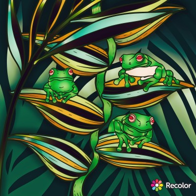 tree frogs | Chrissy | Digital Drawing | PENUP
