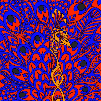 different red and blue and orange  | shawnsmith | Digital Drawing | PENUP