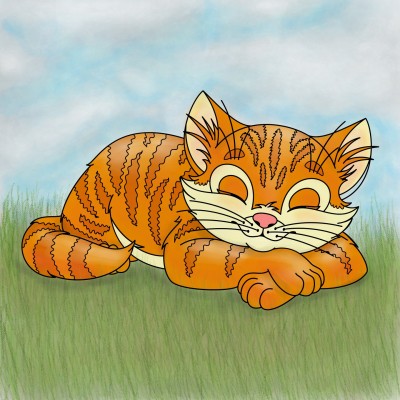 sleeping kitty | Zenovia | Digital Drawing | PENUP