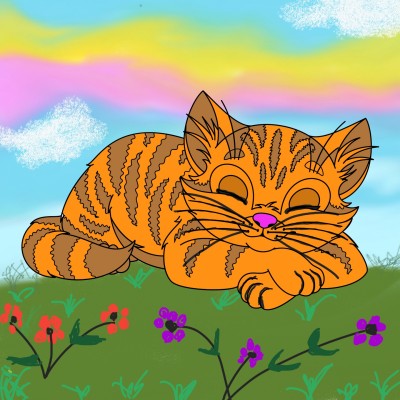Peaceful kitty | Chrissy | Digital Drawing | PENUP