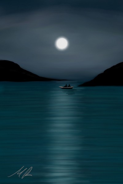 Night Rowing | marmencicamarin | Digital Drawing | PENUP